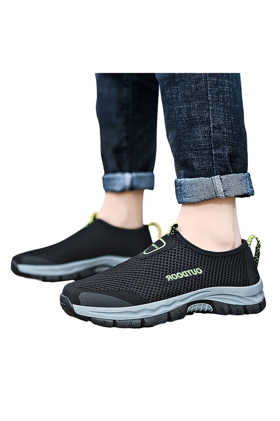Womens Slip On Walking Shoes with Arch Support Mesh Sneakers Tennis Workout Running Shoes