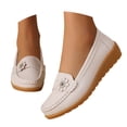 thumbnail image 1 of Mepaouo Womens Slip on Loafers Arch Support Low Wedge Walking Shoes Casual Nurse Work Dressy Flats, 1 of 8