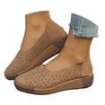 thumbnail image 1 of Mepaouo Womens Slip on Loafers Hollow Platform Walking Flat Shoes Driving Casual Dressy Moccasins, 1 of 8