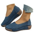 thumbnail image 1 of Mepaouo Womens Slip on Loafers Hollow Platform Walking Flat Shoes Driving Casual Dressy Moccasins, 1 of 8