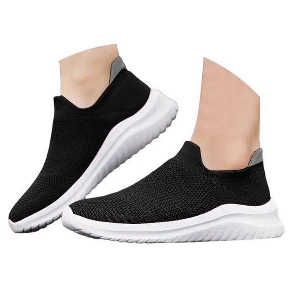Mepaouo Womens Sneakers Slip On Walking Shoes Lightweight Running Shoes Mesh Workout Sneakers