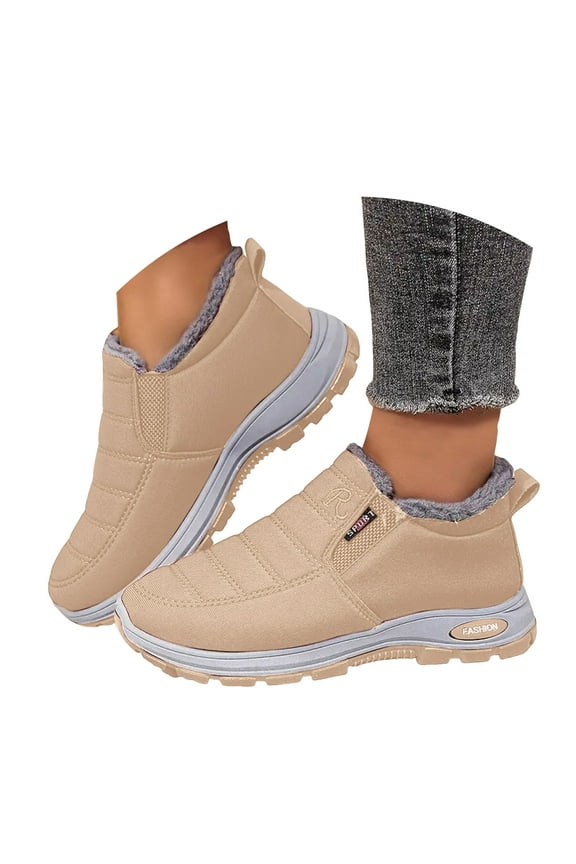 Womens Snow Boots Anti Slip Winter Warm Ankle Booties Waterproof Comfortable Outdoor Walking Shoes