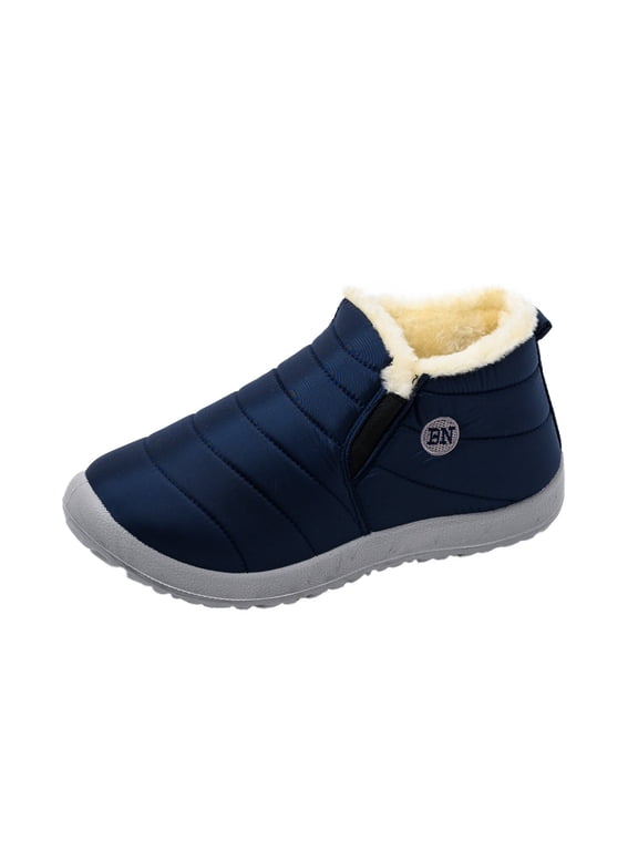 Womens Snow Boots Anti Slip Winter Warm Short Ankle Booties Waterproof Outdoor Walking Shoes