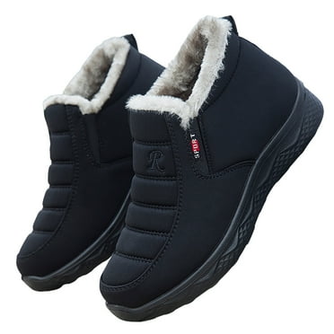 Mepaouo Womens Snow Boots Winter Warm Outdoor Ankle Booties Waterproof Slip on Short Boots