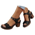 thumbnail image 1 of Mepaouo Womens Summer Sandals Arch Support Strappy Dressy Shoes Beach Slip on Platform Wedge Sandal, 1 of 8