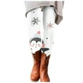 thumbnail image 1 of Mepaouo Womens Ultra Soft Christmas Leggings Ankle Length Casual Workout Yoga Tights Pants(White,M), 1 of 4