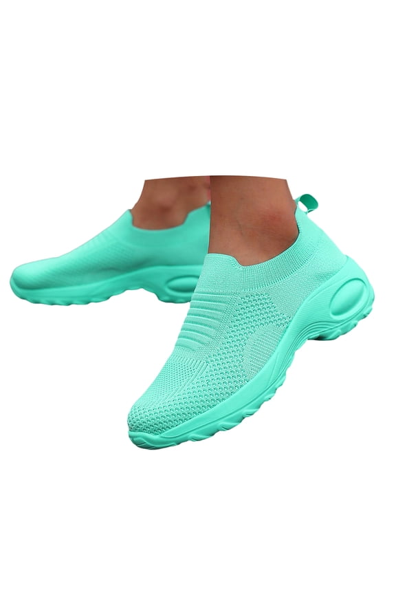Womens Walking Shoes Ladies Casual Fashion Sock Sneakers Slip on Air Cushion Platform Sneaker