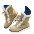thumbnail image 1 of Mepaouo Womens Winter Ankle Boots Suede Flat Fleece Lined Walking Riding Snow Booties for Outdoor, 1 of 1