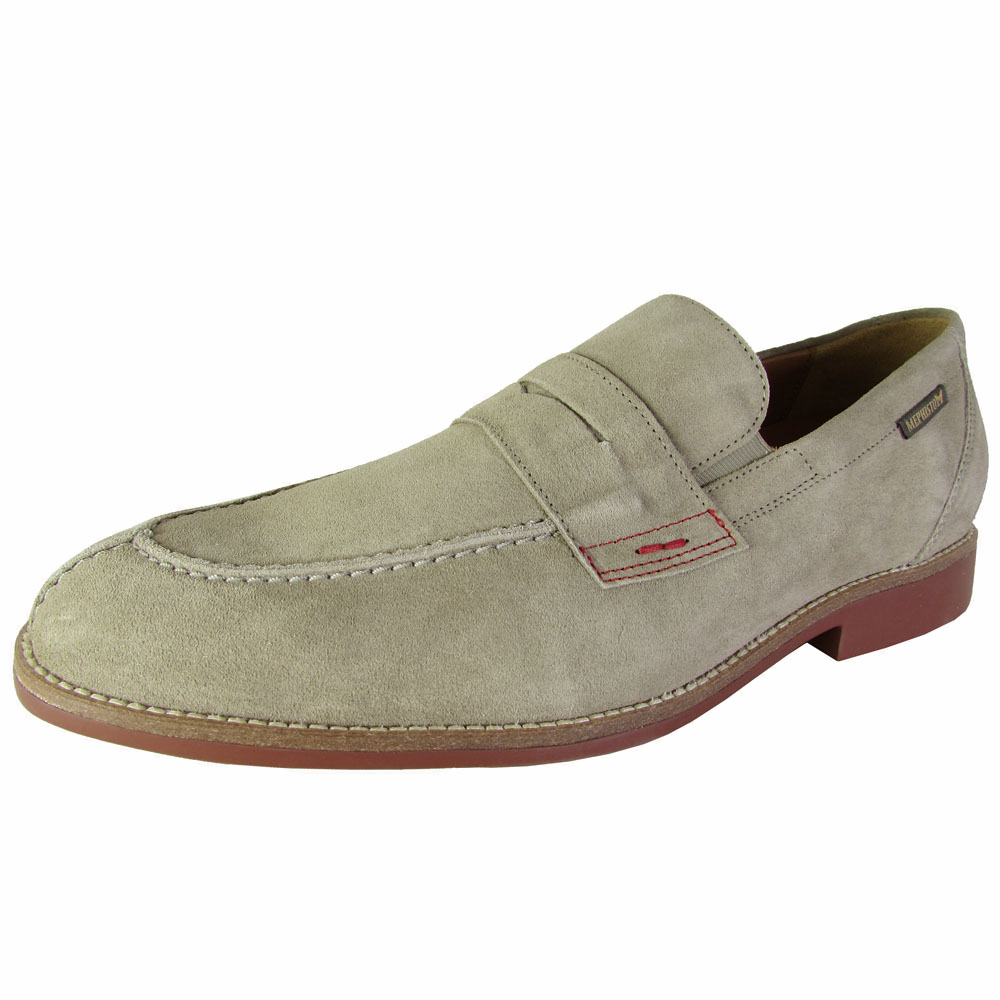 Mephisto Mens Orson Apron Toe Penny Loafers Shoes, Light Grey, US 10 - image 1 of 3