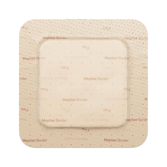 Mepilex Border Flex Adhesive with Border Foam Dressing, 4 x 4 Inch (BX/5)