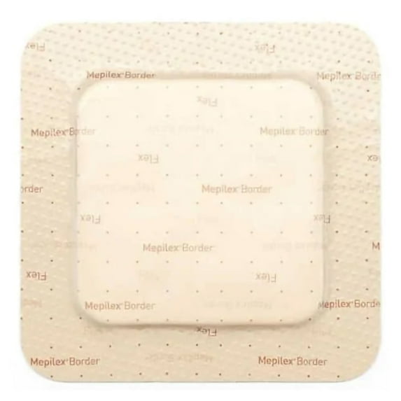 Mepilex Border Flex Foam Dressing 3 x 3" Square With Border Film Backing 595200 5 per Box
