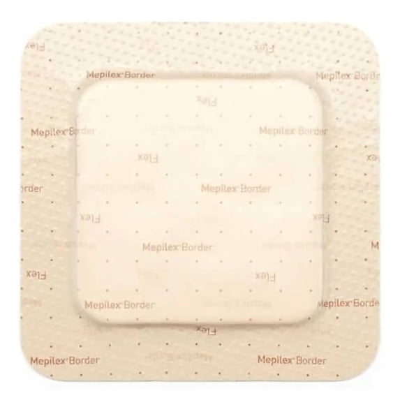 Mepilex Border Flex Foam Dressing 3 x 3" Square With Border Film Backing 595200 50 per Case