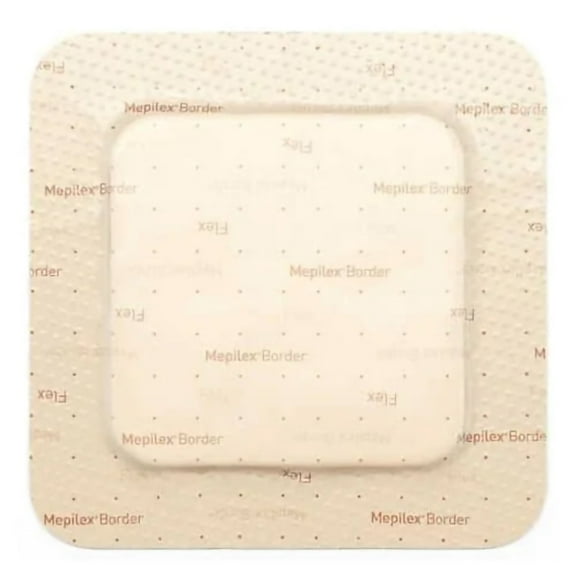 Mepilex Border Flex Foam Dressing 3 x 3" Square With Border Film Backing 595200 50 per Case