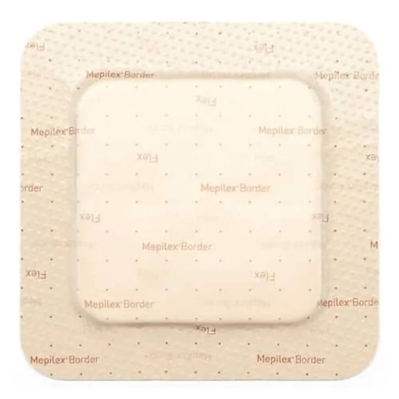 Mepilex Border Flex Foam Dressing 3 x 3" Square With Border Film Backing 595200 50 per Case