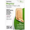 thumbnail image 1 of Mepilex Border Flex Lite 2"x5"  Hospital Grade Dressings for Several Day Use, 3 Count, 1 of 9