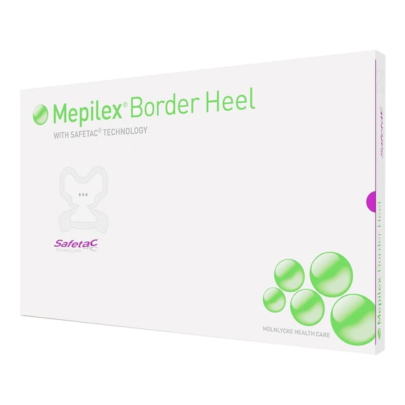Mepilex Border Heel Foam Dressing 8-3/5 X 9 Inch Heel With Border Film Backing 282790 10 per Box