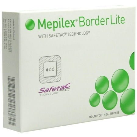 Mepilex Border Lite Foam Dressings, 3 x 3 Inch, Sterile - Case of 70