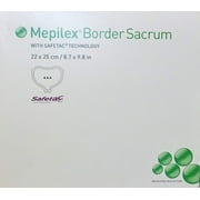 Mepilex Border Sacrum Dressing 8.7x9.8 22x25cm Safetec Box of 10 Molnlycke 282455
