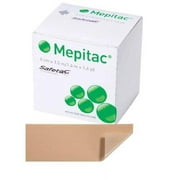Mepitac Medical Tape - Silicone, Skin Friendly, 1.5 Inches x 59 Inches, Tan, 1 Count