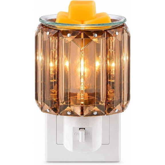 MeplLivs Warmers Pluggable Fragrance Warmer- Decorative Plug-in for Warming Scented Candle (Golden)
