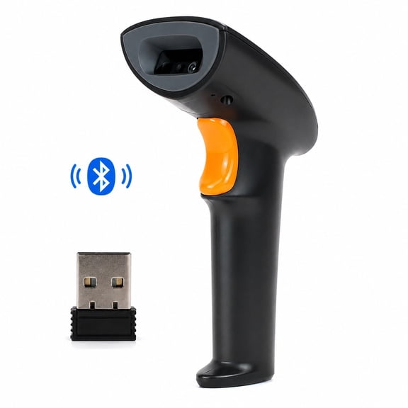 Meponn 2D Wireless Handheld Barcode Scanner Compatible with PC, Tablet, and Mobile Phone