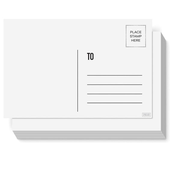Meponn Blank Postcards 4x6 Inch with Mailing Side , 14pt Thick Cardstock ,Pack of 50