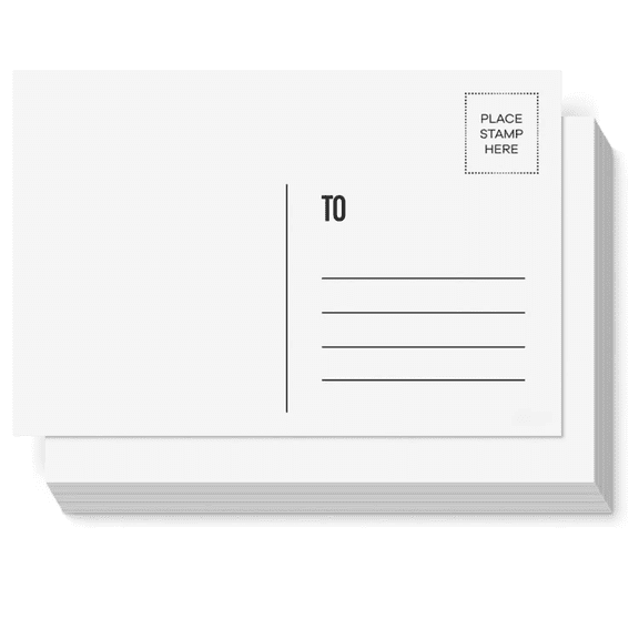 Meponn Blank Postcards Card Stock Kit with Mailing Side, Matte, White, 4x6 Inch,  100 Count