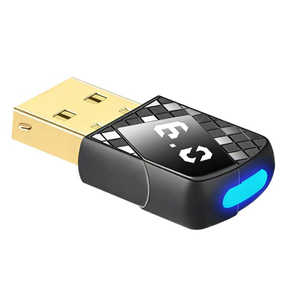 Meponn Bluetooth 6.0 USB Adapter, Driver Free for Windows 11/10/8.1, 20M Long Range, 7 Devices Sync Connection, Low Latency Lossless Audio for PC Laptop Desktop