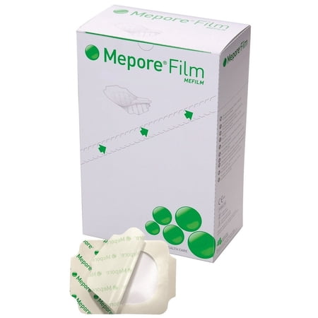 Molnlycke Mepore Self-Adhesive Transparent Film Dressing 2-2/5" x 2-3/5 - Box or 100
