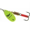 thumbnail image 1 of Mepps Aglia In-Line Spinner 1/2 oz, Plain Treble Hook, Hot Chartreuse Blade, B5P, 1 of 1