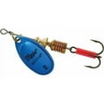 thumbnail image 1 of Mepps Aglia In-Line Spinner 1/6 oz, Plain Treble Hook, Blue & Platinum Blade, B2, 1 of 2