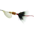 thumbnail image 1 of Mepps Aglia In-Line Spinner, 1/8oz, Dressed Treble Hook, Silver Blade & Gray Tail, 1 of 1