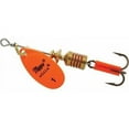 thumbnail image 1 of Mepps Aglia In-Line Spinner 1/8 oz, Plain Treble Hook, Hot Orange Blade, 1 of 2