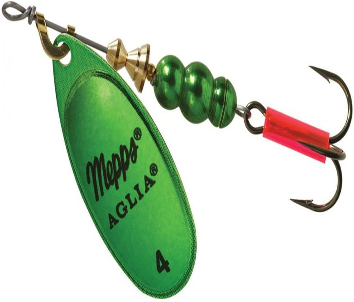 Mepps Aglia Inline Spinner 1/3 oz Green Platium - Walmart.com