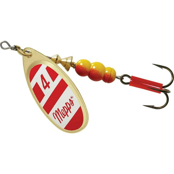 Mepps Aglia Inline Spinner 1/3 oz Red/White