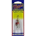 thumbnail image 1 of Mepps Aglia Long Plain Treble Inline Spinner, 1/8 oz, Green and Red, 1 of 4