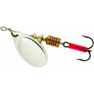 bulk mephis fishing lures Mepps #5 Aglia Bucktail brown red White silver This is the perfect lure for trophy musky and monster northern pike when a larger profile lure is needed to match the size of the the forage Alaska Bonanza Kit - Plain