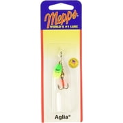 Mepps Aglia Plain Treble Fishing Lure, Green/Chartreuse 1/2 Oz - B5 HGRC