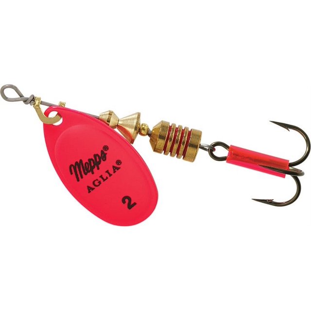 Mepps Aglia Plain Treble Spinner Hot Pink 1/6 Oz - Walmart.com