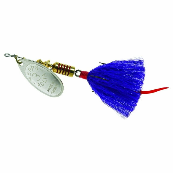 Mepps Aglia Size 3 Dressed Spinner Bait 1/4 oz Silver Purple, B3ST S-P