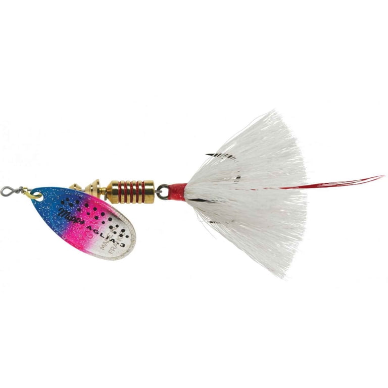 Mepps Aglia Spinner Treble Hook B3ST RBT-W Rainbow Trout/White - Walmart.com