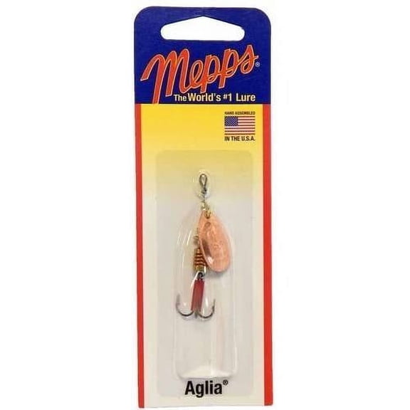 Mepps Aglia Plain Inline Spinner Copper 1/8 oz