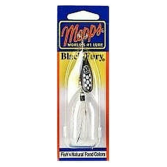 Mepps Black Fury Dressed Size 3 - 1/4 oz White Dot