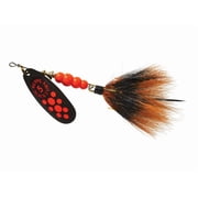 Mepps Black Fury Dressed Size 5 - 1/2 oz Flourescent Red Dot