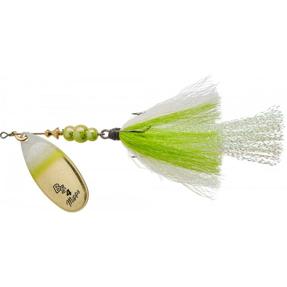 Mepps Bronze Slammer Spinning Jig 1/3 Oz Size 4 Gold/Chartreuse Shad