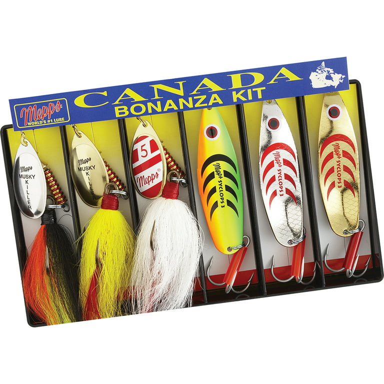 Mepps Canada Bonanza Spinnerbait Lures Kit for Pike or Musky
