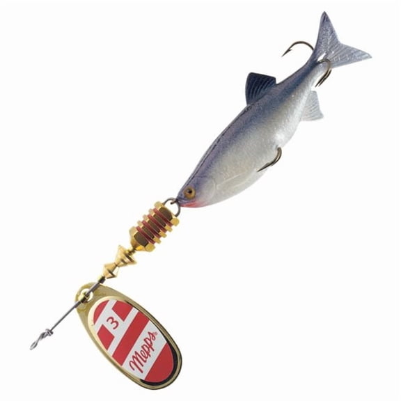 Mepps Comet Mino Size 1, Gold/Red & White