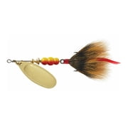 Mepps Dressed Aglia Inline Spinner, 1/3 oz, Gold and Brown