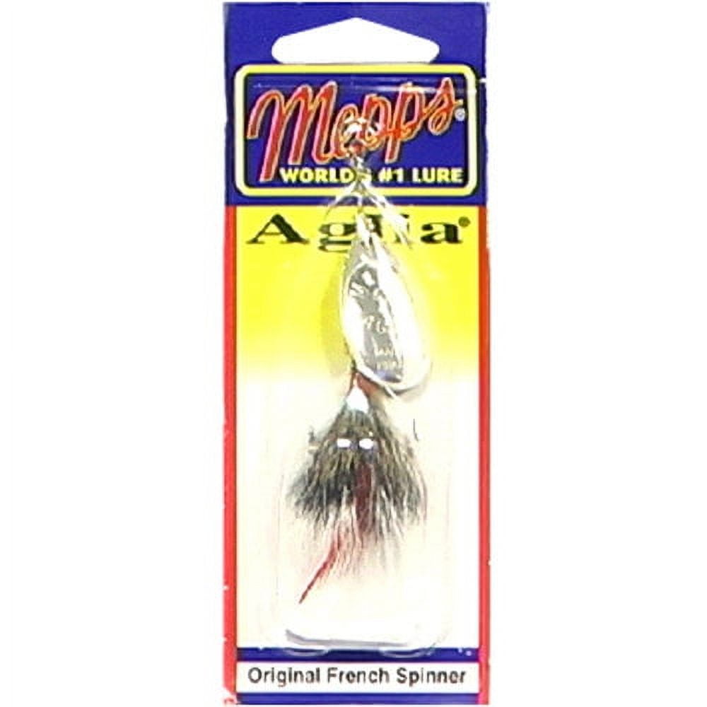 Mepps Dressed Aglia Inline Spinner, Silver & Gray, 1/4 oz - Walmart.com