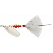 Mepps Dressed Aglia Treble Inline Spinner, Silver White